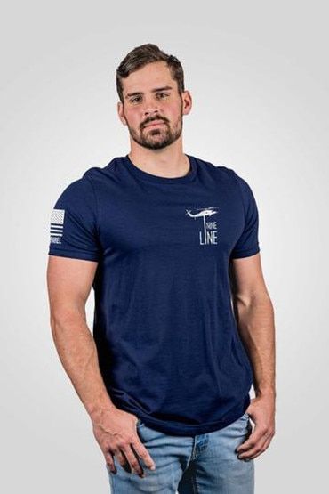 Nine Line The Pledge Short Sleeve T-Shirt in midnight navy from front